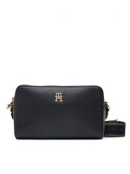 Tommy Hilfiger Torebka Th Joy Camera Bag AW0AW19060 Czarny. Czarne listonoszki Tommy Hilfiger, bez wzorów, ze skóry, bez dodatków. Za 409.99 zł.