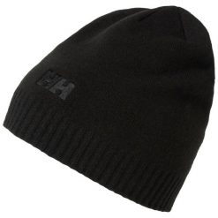 Czapka zimowa dla dorosłych Helly Hansen BRAND BEANIE. Czarne czapki zimowe Helly Hansen, bez wzorów, z dżerseju, eleganckie. Za 122.80 zł.