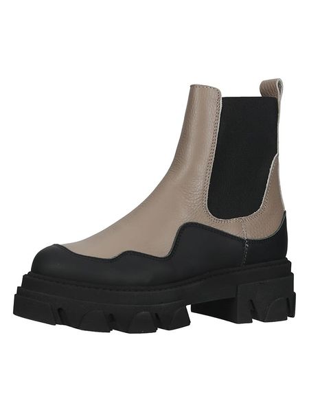 Steve Madden Skórzane sztyblety w kolorze brązowo-czarnym rozmiar: 40. Brązowe botki Steve Madden, bez wzorów, sportowe, bez zapięcia. Za 258.52 zł.