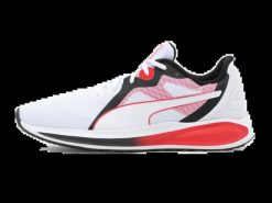 Damskie buty do biegania PUMA Twitch Runner. Czarne buty do biegania Puma, bez wzorów, z gumy, bez zapięcia, do biegania. Za 272.38 zł.