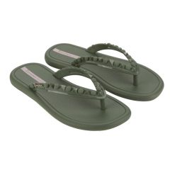 Japonki damskie Ipanema Meu Sol Thon. Zielone japonki Ipanema, bez wzorów, z materiału. Za 57.99 zł.