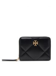 Tory Burch Portfel 159791 Czarny. Czarne portfele Tory Burch, bez wzorów, ze skóry. Za 949.99 zł.
