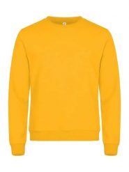 Clique Miami Roundneck — uniseks bluza bawełna z recyklingowanym poliestrem –. Żółte bluzy CLIQUE, xl, bez wzorów, z bawełny, bez ramiączek, bez kaptura. Za 164.44 zł.
