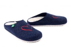 DR. BRINKMANN 320270-05 blau, kapcie damskie. Niebieskie kapcie Dr. Brinkmann, bez wzorów. Za 157.17 zł.