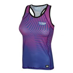 Koszulka do biegania damska bez rękawów EXTREME HOBBY CALEIDOSCOPE. Fioletowe bielizna termoaktywna damska EXTREME HOBBY, bez wzorów, z elastanu, bez ramiączek, do biegania. Za 139.00 zł.