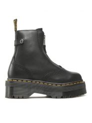 Dr. Martens Trapery Jetta 27656001 Czarny. Czarne traperki Dr Martens, bez wzorów, ze skóry, bez obcasa, bez zapięcia. Za 819.00 zł.