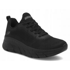Buty sportowe sneakersy damskie Skechers Bobs B Flex. Czarne buty treningowe Skechers, bez wzorów, bez zapięcia, trekkingowe, skechers sport. Za 289.00 zł.