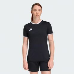 Koszulka Entrada26. Białe t-shirty sportowe adidas, s, z aplikacjami, z materiału, bez ramiączek, do piłki nożnej, climacool (adidas). Za 79.95 zł.