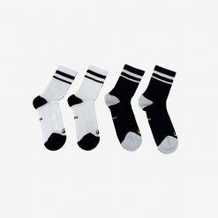 Skarpety sportowe tenis Artengo RS300 wysokie 4 pary. Skarpetki Decathlon, bez wzorów, z bawełny. Za 39.99 zł.