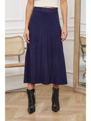 Joséfine Spódnica "Boniz" w kolorze granatowym rozmiar: L. Niebieskie spódnice Joséfine, na co dzień, l, bez wzorów, maxi, proste. Za 160.45 zł.