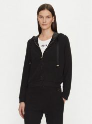 BOSS Bluza 50535842 Czarny Regular Fit. Czarne bluzy Boss, xs, bez wzorów, z syntetyku, bez kaptura. Za 379.99 zł.