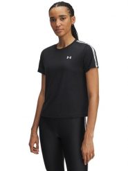 Under Armour Koszulka sportowa "Tech WM Tape" w kolorze czarnym rozmiar: S. Czarne t-shirty sportowe Under Armour, s, bez wzorów, z materiału, bez ramiączek, outdoorowe. Za 99.95 zł.