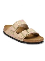 Birkenstock Skórzane klapki "Arizona" w kolorze jasnoróżowym rozmiar: 37. Czerwone klapki Birkenstock, bez wzorów, ze skóry, klasyczne, z otwartym noskiem, bez obcasa, bez zapięcia. Za 354.95 zł.