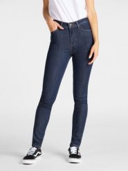 Damskie Spodnie Lee Ivy Super Skinny High Dark Hunt L32EMOHW 112107429, W27 L31. Spodnie materiałowe Lee, bez wzorów, z bawełny, z podwyższonym stanem, długie. Za 229.99 zł.