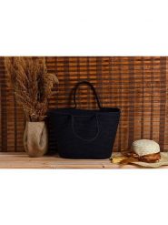 Scandinavia Concept Shopper bag "Ezekiel" w kolorze czarnym - 46 x 46 x 18 cm rozmiar: onesize. Czarne shopper bag Scandinavia Concept, bez wzorów, z bawełny, na ramię, bez dodatków. Za 122.38 zł.