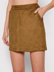 Vero Moda Spódnica mini Donnadina 10210430 Brązowy Regular Fit. Brązowe spódnice Vero Moda, xs, bez wzorów, z syntetyku, mini. Za 129.99 zł.