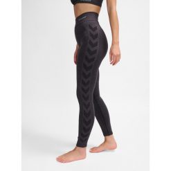 Damskie legginsy ze średnim stanem Hummel CI. Czarne legginsy Hummel, bez wzorów, sportowe. Za 165.50 zł.