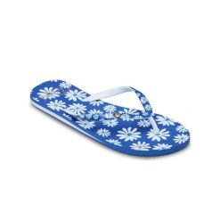 Klapki japonki damskie PORTOFINO. Niebieskie japonki Roxy, bez wzorów, z materiału, sportowe, bez obcasa, bez zapięcia. Za 109.99 zł.