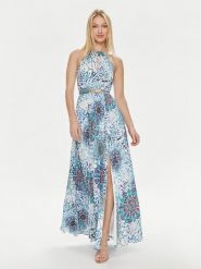 Marciano Guess Sukienka letnia 4GGK14 9739Z Niebieski Regular Fit. Niebieskie sukienki Marciano Guess, z aplikacjami, z syntetyku, bez kołnierzyka, bez ramiączek. Za 870.42 zł.