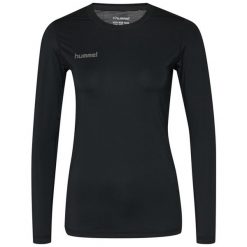 Koszulka bluzka z długim rękawe Hummel First Performance Women Jersey. Czarne t-shirty sportowe Hummel, l, bez wzorów, z jersey, bez ramiączek, na fitness i siłownię. Za 118.00 zł.