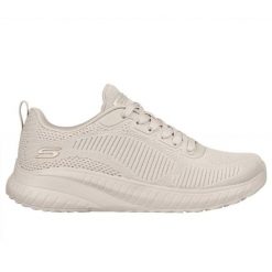 Buty Skechers Memory Foam Bobs Squad Chaos W 117209 Nude beżowy. Brązowe buty treningowe bez wzorów, z dzianiny, bez zapięcia. W wyprzedaży za 388.82 zł.