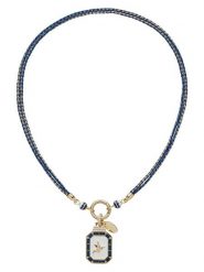 U.S. Polo Assn. Naszyjnik z kryształami - dł. 38 cm rozmiar: onesize. Niebieskie naszyjniki U.S. Polo Assn., z bawełny, z kryształem, metalowe. Za 161.34 zł.