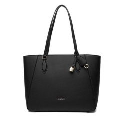Torebka GINO ROSSI. Czarne shopper bag Gino Rossi, bez wzorów, bez dodatków. Za 229.99 zł.