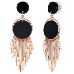 Lulu & Jane Kolczyki Stop metali Różowy złoty 1 ct Damski. Czerwone kolczyki Lulu & Jane, pozłacane. Za 199.99 zł.