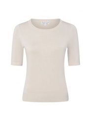 Marie Lund Sweter Kobiety drobna dzianina beżowy, XXL. Brązowe swetry Marie Lund, xxl, bez wzorów, z dzianiny, bez ramiączek. Za 159.95 zł.