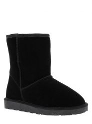 Gooce Skórzane botki zimowe "Fairfield" w kolorze czarnym rozmiar: 36. Czarne botki Gooce, bez wzorów, ze skóry, bez obcasa, bez zapięcia. Za 126.45 zł.