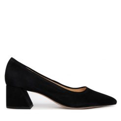 Czółenka HÖGL. Czarne czółenka Högl, bez wzorów, bez obcasa, bez zapięcia. Za 689.99 zł.