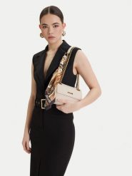 Just Cavalli Torebka 80RA4BF5 ZSB81 Kremowy. Białe torebki klasyczne Just Cavalli, bez wzorów, ze skóry, bez dodatków. Za 444.99 zł.