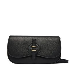 Torebka Coccinelle. Czarne listonoszki Coccinelle, bez wzorów, bez dodatków. Za 889.99 zł.