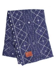 Buff Szal w kolorze granatowym - 175 x 66 cm rozmiar: onesize. Niebieskie szaliki i kominy Buff, z aplikacjami, z bawełny. Za 123.25 zł.