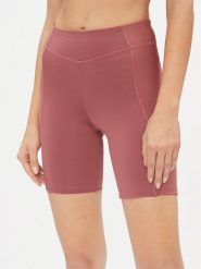 Reebok Szorty sportowe Yoga Performance IM4043 Różowy Tight Fit. Czerwone szorty sportowe Reebok, bez wzorów, z syntetyku, na jogę i pilates. Za 109.99 zł.