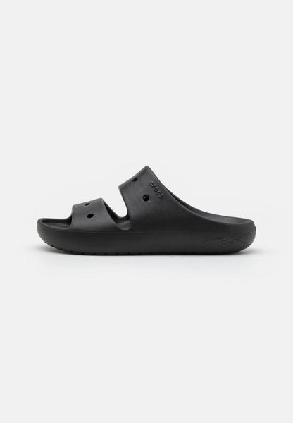 Klapki Dla Dorosłych Crocs Classic V2 Sandal. Czarne klapki Crocs, bez wzorów, z materiału, bez obcasa, bez zapięcia. Za 135.99 zł.