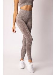 Spaio Legginsy sportowe "Melange" w kolorze jasnobrązowym rozmiar: M. Brązowe legginsy Spaio, m, bez wzorów, z materiału, outdoorowe. Za 147.91 zł.