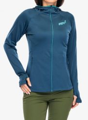 Bluza polarowa damska Inov-8 VentureLite Mid Hoodie FZ. Niebieskie bluzy z kapturem Inov-8, na jesień, xs, bez wzorów, z materiału, z kapturem. Za 490.65 zł.