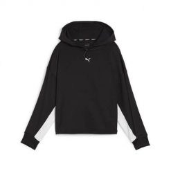 Bluza treningowa damska Puma Fit Double Knit. Czarne bluzy Puma, l, bez wzorów, sportowe, bez ramiączek, z kapturem. Za 397.00 zł.
