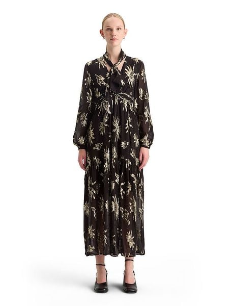 Scotch & Soda Sukienka w kolorze złoto-czarnym rozmiar: 42. Czarne sukienki Scotch & Soda, bez wzorów, bez kołnierzyka, bez ramiączek, maxi. Za 314.75 zł.