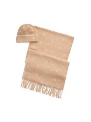 LAUREN RALPH LAUREN Szal 454960062004 Beżowy. Brązowe szaliki i kominy Lauren Ralph Lauren, bez wzorów, z materiału. Za 699.99 zł.