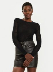 Pinko Sweter Turabottiglie 104006 A224 Czarny Regular Fit. Czarne swetry Pinko, xl, bez wzorów, z wełny, bez ramiączek. Za 579.99 zł.