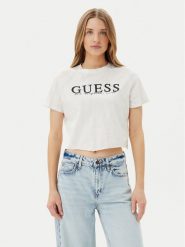 Guess T-Shirt V5GI19 I3Z14 Écru Regular Fit. T-shirty Guess, xs, z aplikacjami, z bawełny, bez kołnierzyka, bez ramiączek. Za 139.99 zł.