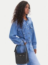 Guess Torebka Katya HWSG96 52010 Szary. Szare torebki klasyczne Guess, z aplikacjami, ze skóry, bez dodatków. Za 339.99 zł.