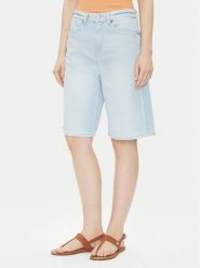 Pepe Jeans Szorty jeansowe PL801176 Niebieski Loose Fit. Niebieskie szorty Pepe Jeans, bez wzorów, z bawełny. Za 249.99 zł.