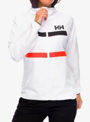Kurtka przeciwwiatrowa damska Helly Hansen Salt Striped Windbreaker Jacket. Białe kurtki Helly Hansen, xl, bez wzorów, z materiału, bez kaptura. Za 544.00 zł.