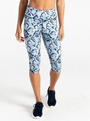 Dare 2b Legginsy sportowe "Influential II" w kolorze biało-niebieskim rozmiar: 44. Białe legginsy Dare 2b, bez wzorów, z materiału, sportowe. Za 79.40 zł.