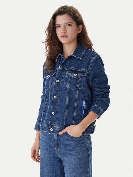 Karl Lagerfeld Jeans Kurtka jeansowa A1W14002 Niebieski Regular Fit. Niebieskie kurtki Karl Lagerfeld Jeans, xs, bez wzorów, z bawełny, bez kaptura. Za 619.99 zł.