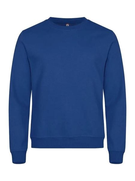 Clique Basic Roundneck bluza unisex niebieska, stabilizowany materiał. Niebieskie bluzy CLIQUE, s, bez wzorów, z bawełny, bez kaptura. Za 158.26 zł.