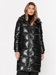 Silvian Heach Kurtka puchowa GPA23351PI Czarny Regular Fit. Czarne kurtki Silvian Heach, na zimę, bez wzorów, z puchu, bez kaptura. Za 739.99 zł.